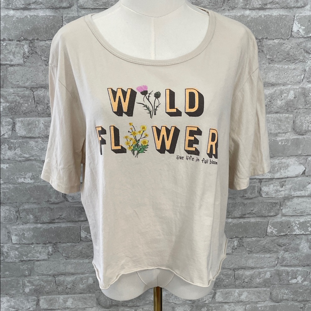 Dry Good Orginality Wildflower Graphic Tee - Cream